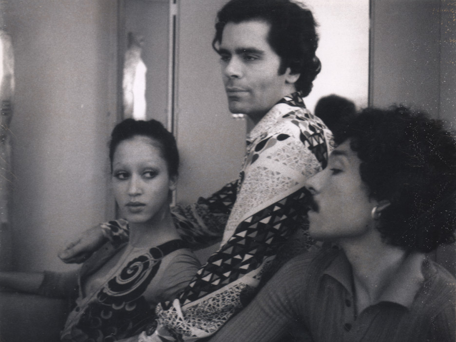 Pat Cleveland, Karl Lagerfeld, Antonio Lopez, Rue Bonaparte apartment, 1970